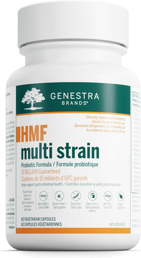 Genestra Brands - HMF Multi Strain - Probiotic Supplement to Support Gastrointestinal Health - 60 Capsules