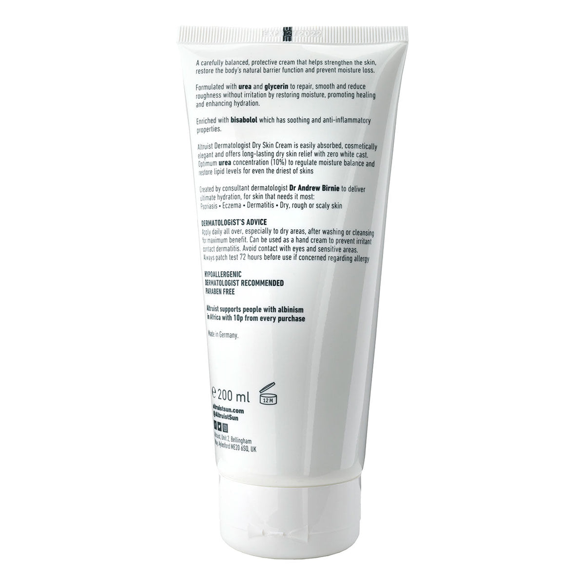 Altruist Dry Skin Cream. 200ml - Pure Buys - Pure Buys