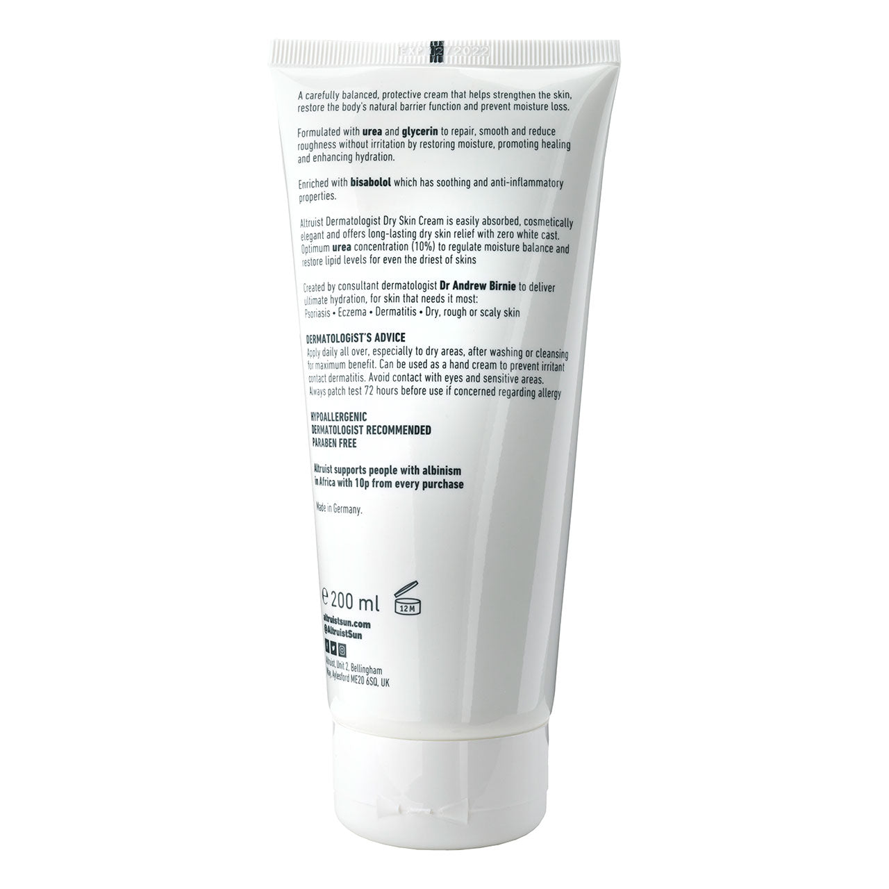 Altruist Dry Skin Cream. 200ml - Pure Buys - Pure Buys