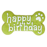 Bosco and Roxy's Green Happy Birthday Bone Dog Cookie - Pure Buys - Pure Buys