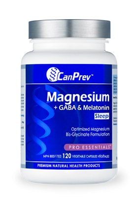 CanPrev Magnesium + GABA & Melatonin 120 Vegetarian Capsules