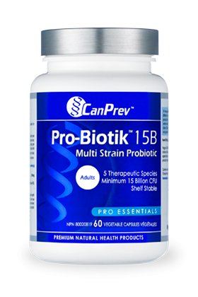 CanPrev Pro-Biotik 15B 60 Vegetarian Capsules - Pure Buys - Pure Buys