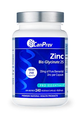 CanPrev Zinc Bisglycinate 25mg 120 Vegetable Capsules - Pure Buys - Pure Buys