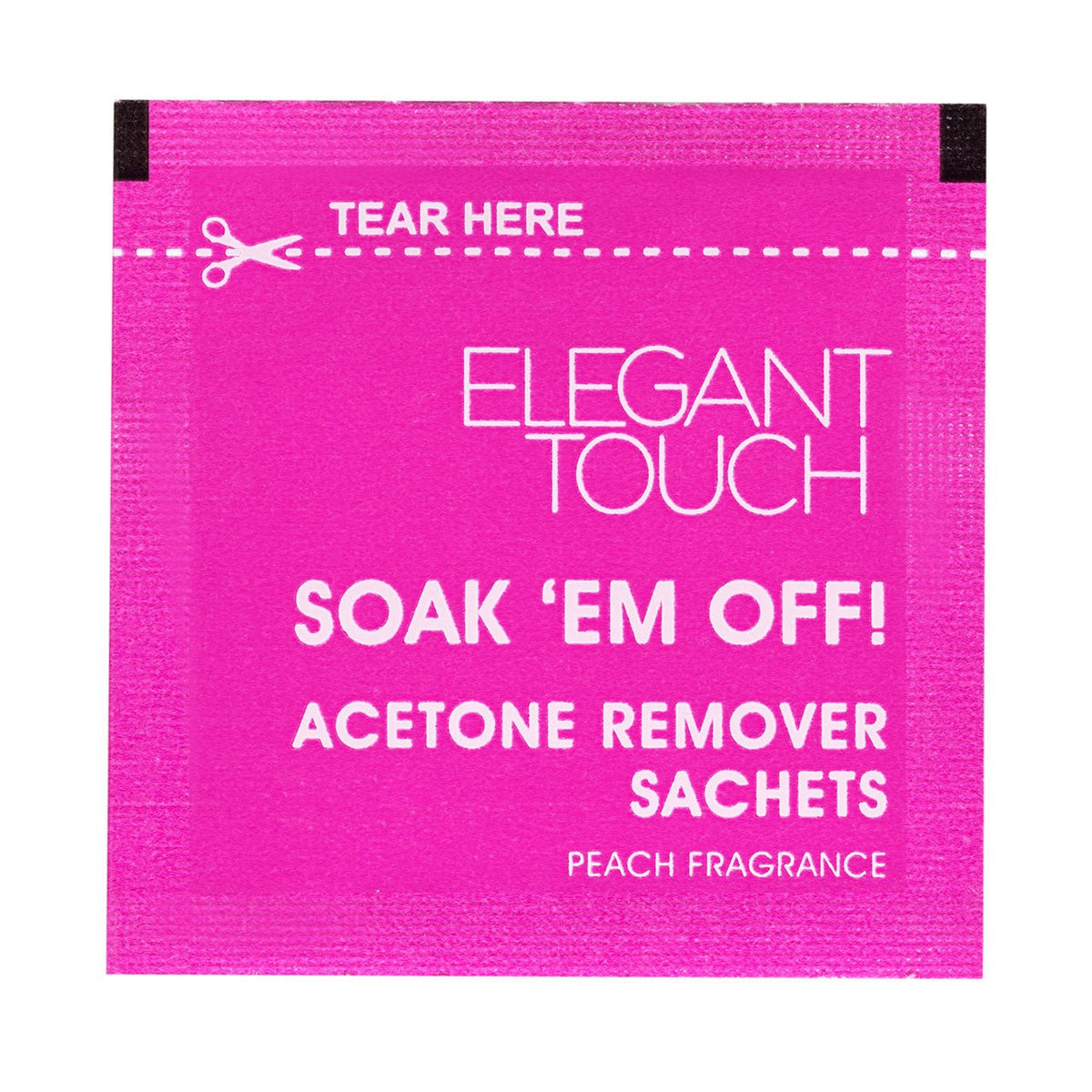 Elegant Touch Soak-Em-Off Acetone Sachets. 100 Sachets - Pure Buys - Pure Buys