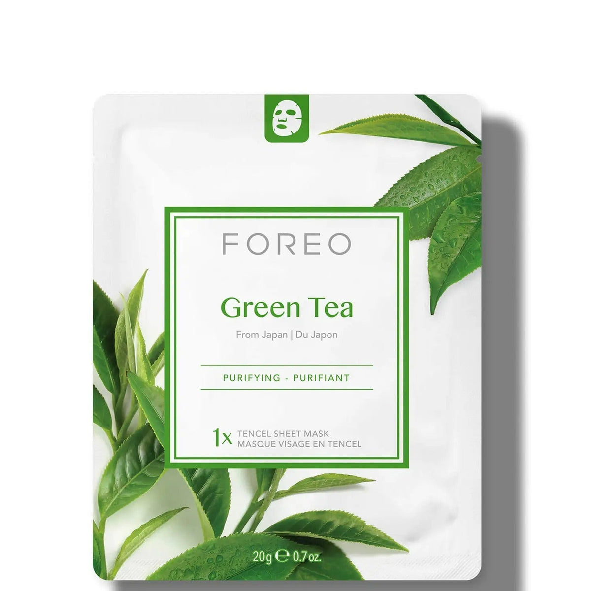 Foreo Farm to Face Green Tea Purifying Sheet Face Mask (3 Pack) - Pure Buys - Pure Buys