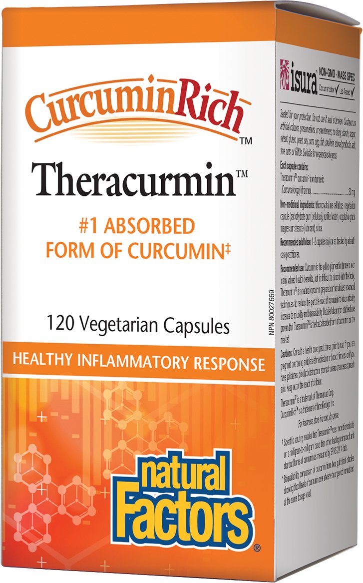 Natural Factors CurcuminRich Theracurmin 30mg 120 Vegetarian Capsules - Pure Buys - Pure Buys