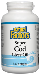 Natural Factors Super Cod Liver Oil 180 Softgels - Pure Buys - Pure Buys