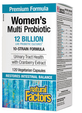 Natural Factors Women's Multi Probiotic 12 Billion 120 Vegetarian Capsules