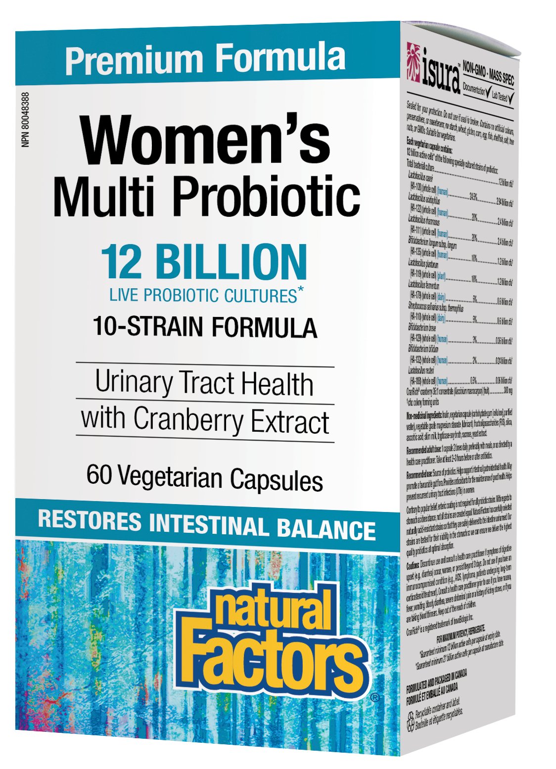 Natural Factors Women's Multi Probiotic 12 Billion 60 Vegetarian Capsules - Pure Buys - Pure Buys