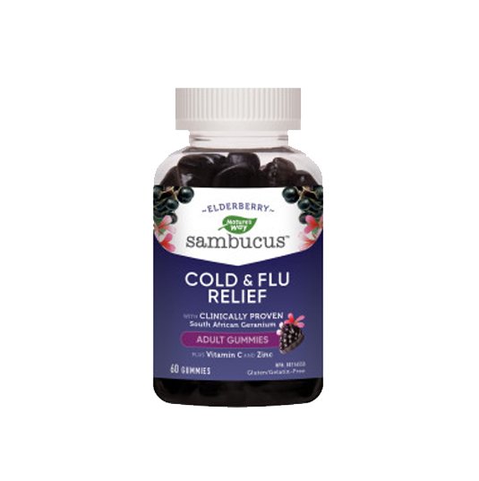 Nature's Way Sambucus Cold & Flu Relief Gummies 60 Gummies - Pure Buys - Pure Buys