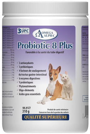 Omega Alpha Probiotic 8 Plus - Ensure Your Pet's Peak Digestive Performance (310 g) - Pure Buys - Pure Buys